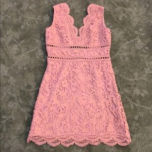 J.O.A Rose Open Back Lace Dress